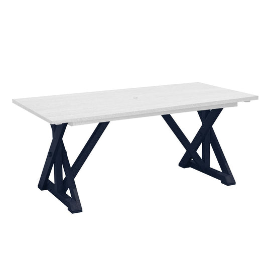 38" Wide Harvest Dining Table w/ 2" Umbrella Hole - T203