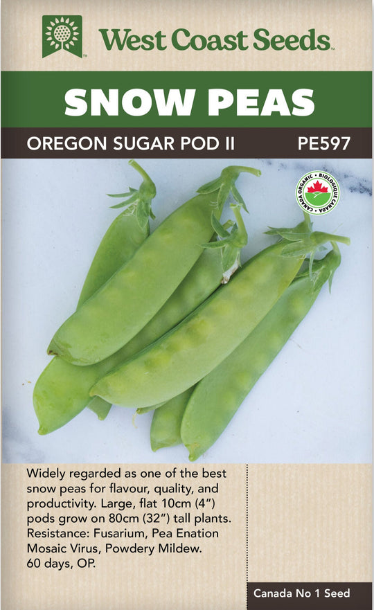 Pea Snow Oregon Sugar Pod II - West Coast Seeds