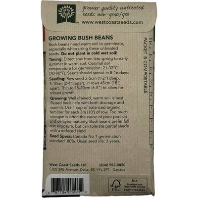 Bush Beans Jade Bulk - West Coast Seeds