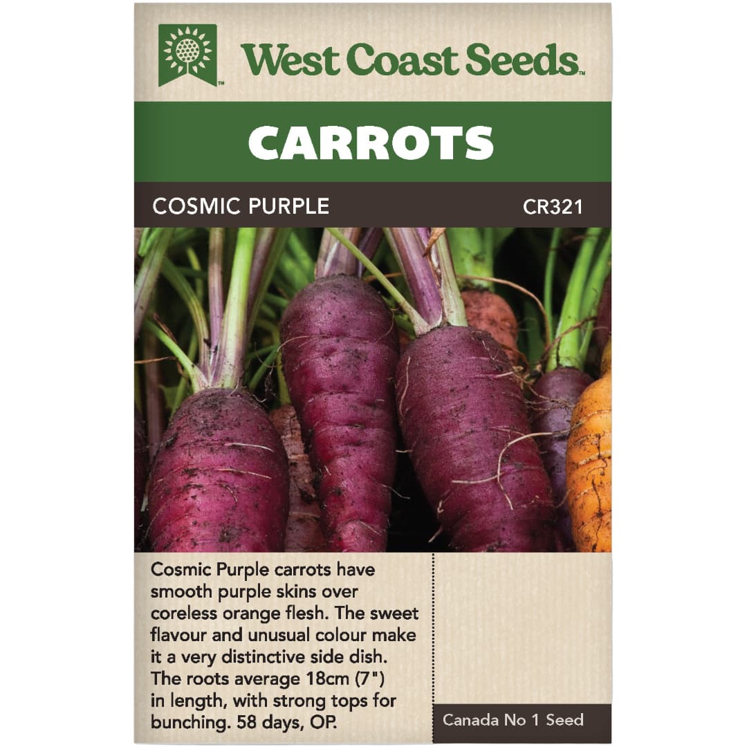 Carrots Cosmic Purple - West Coast Seeds