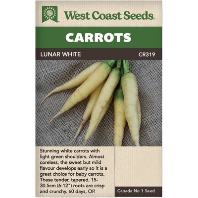 Carrot Lunar White - West Coast Seeds