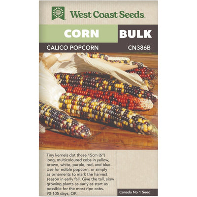 BULK Corn Calico Popcorn - West Coast Seeds