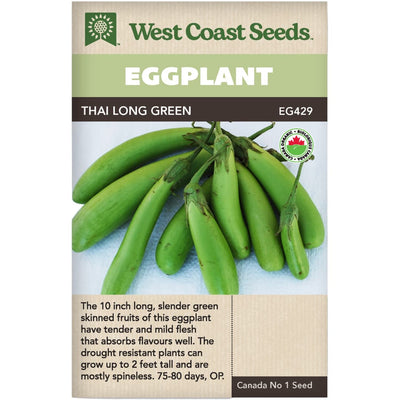 Organic Eggplant Thai Long Green - West Coast Seeds