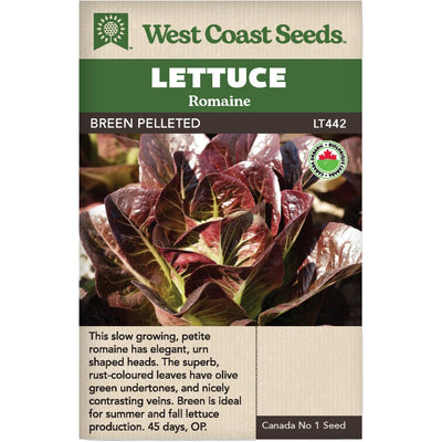 Organic Lettuce Breen Pelleted - West Coast Seeds
