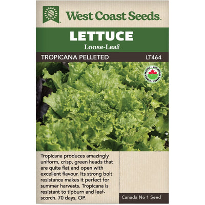 Organic Lettuce Tropicana Pelleted - West Coast Seeds