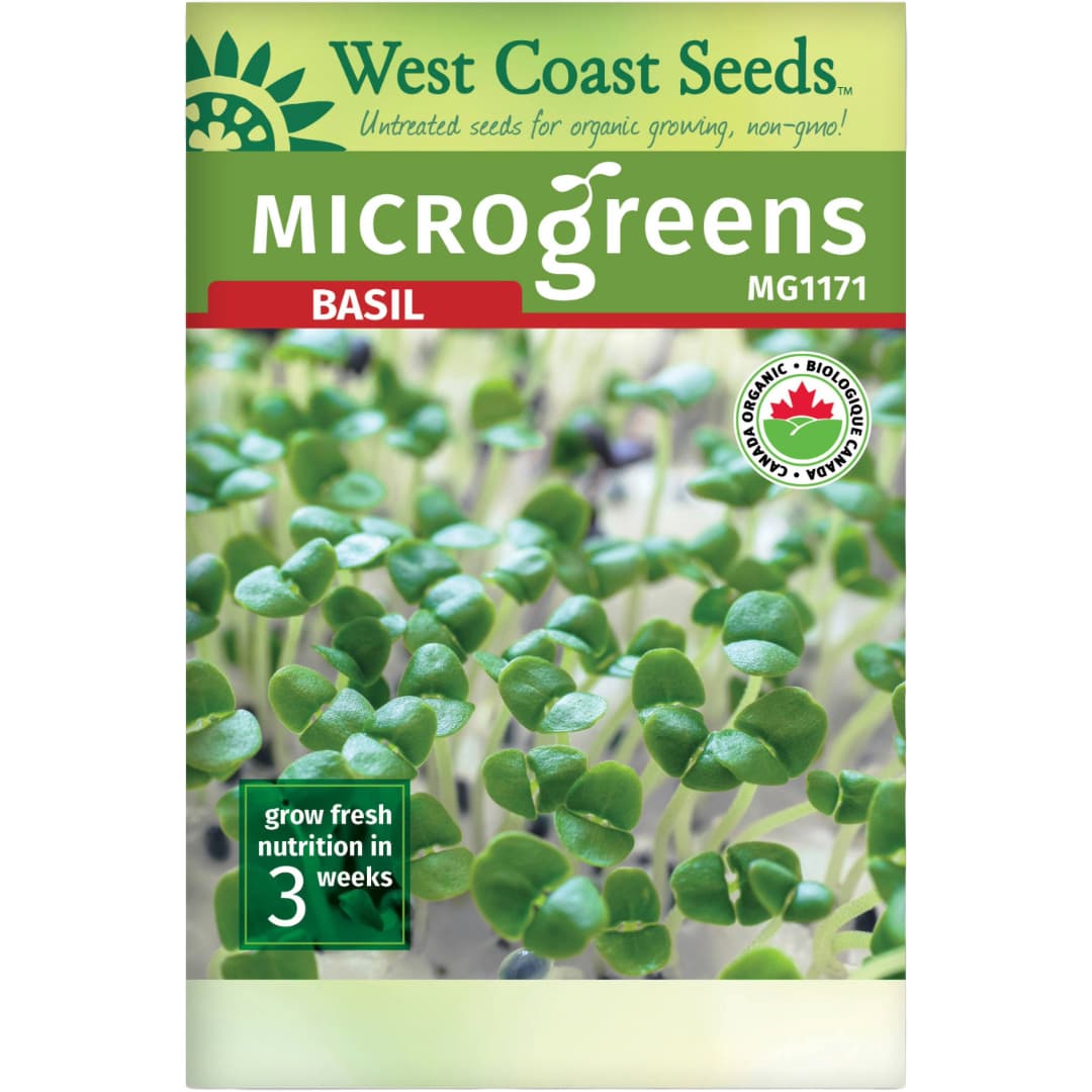 Basil Microgreens - West Coast Seeds
