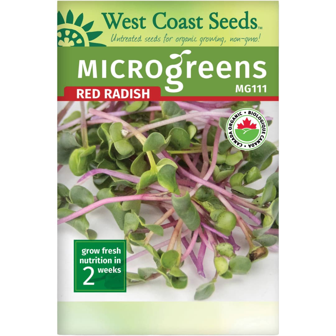 Organic Microgreen Radish - West Coast Seeds