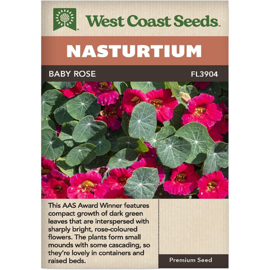 Nasturtium Baby Rose - West Coast Seeds