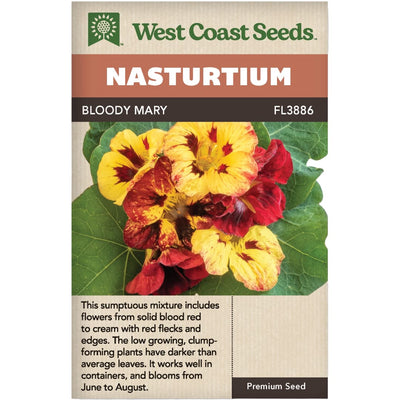 Nasturtium Bloody Mary - West Coast Seeds