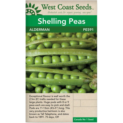 Pea Shelling Alderman - West Coast Seeds