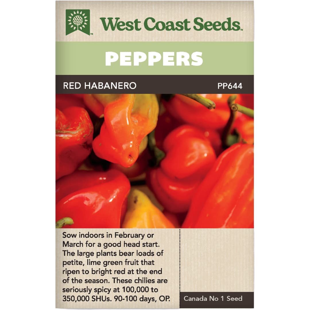 Pepper Red Habanero - West Coast Seeds