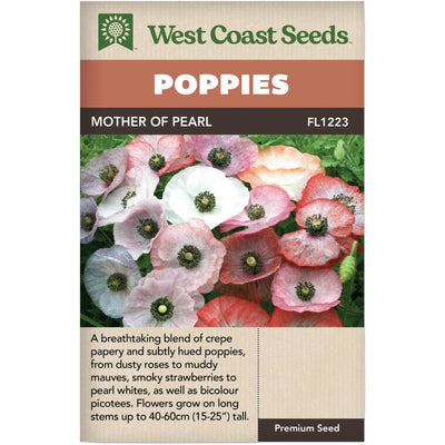 Poppies Mother of Pearl - West Coast Seeds