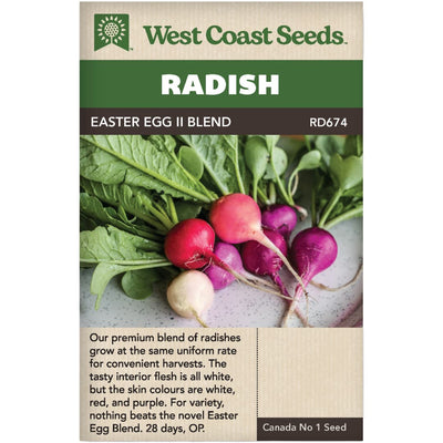 Radish Easter Egg II Blend - West Coast Seeds
