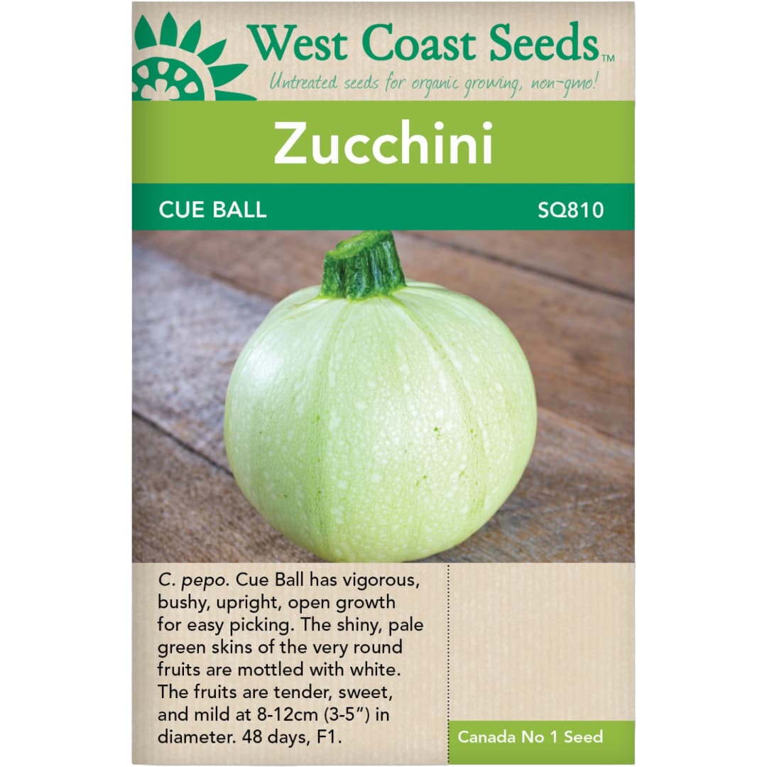Zucchini Cue Ball - West Coast Seeds