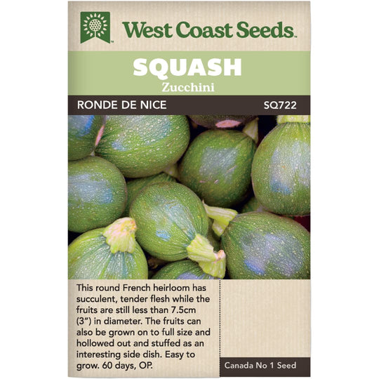 Zucchini Ronde de Nice - West Coast Seeds