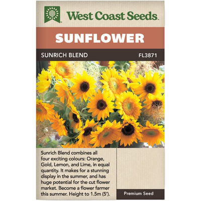 Sunflower Sunrich Blend - West Coast Seeds