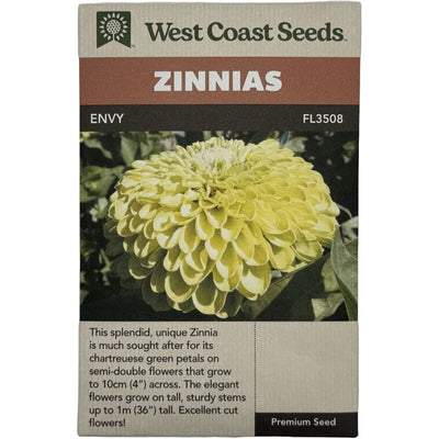 Zinnia Envy - West Coast Seeds