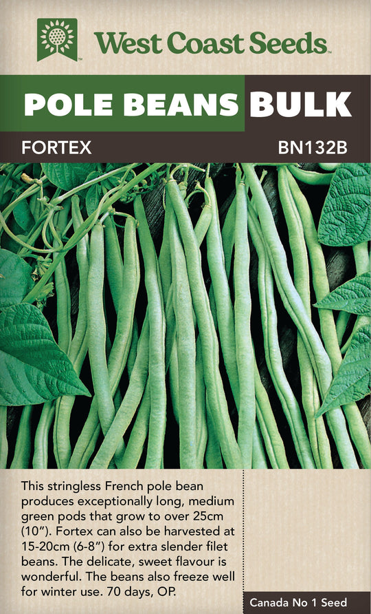BULK Bean Fortex Pole - West Coast Seeds