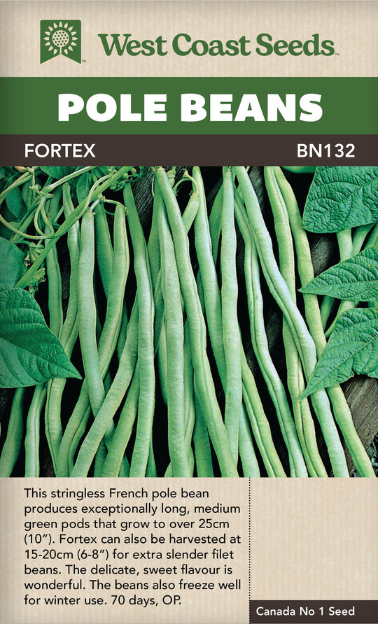 Bean Fortex Filet Pole -West Coast Seeds