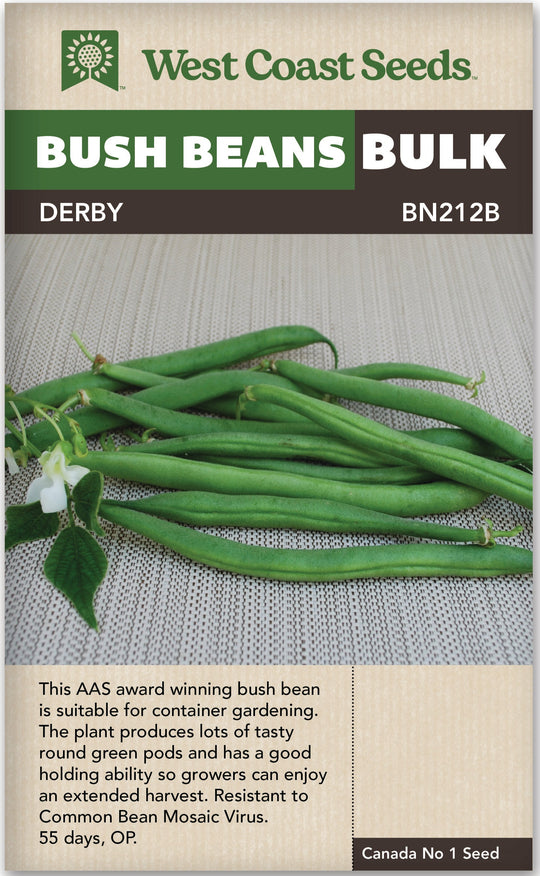 Bean Derby Bush Bulk - West Coast Seeds