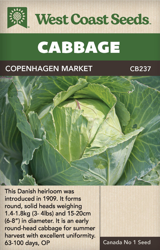 Cabbage Copenhagen Market - West Coast Seeds