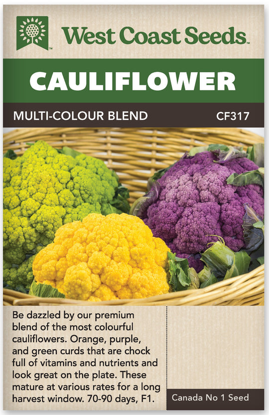 Cauliflower Multi Colour Blend- West Coast Seeds
