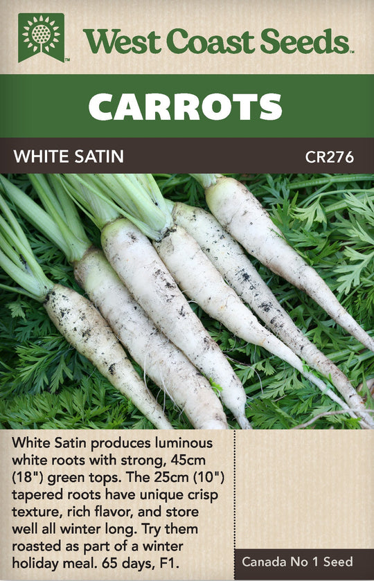 Carrot White Satin - West Coast Seeds