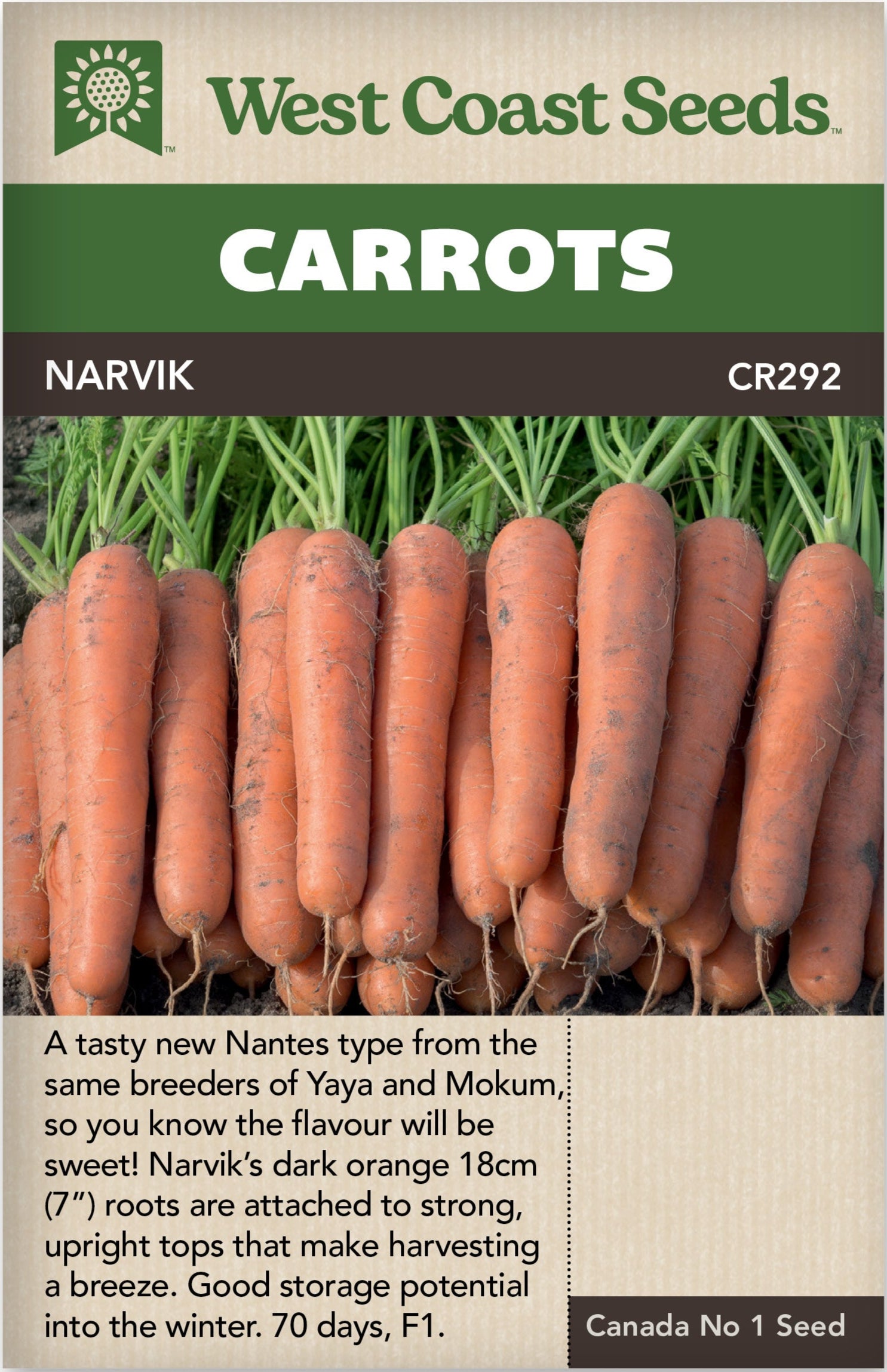 Carrot Narvik- West Coast Seeds