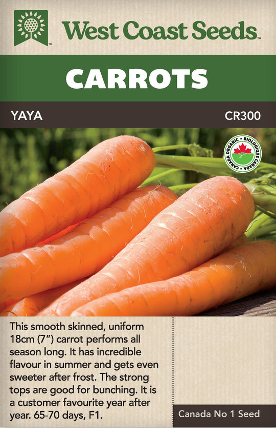 Organic Carrot Yaya - West Coast Seeds