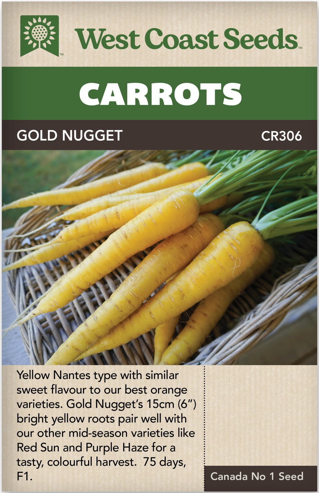 Carrot Gold Nugget - West Coast Seeds