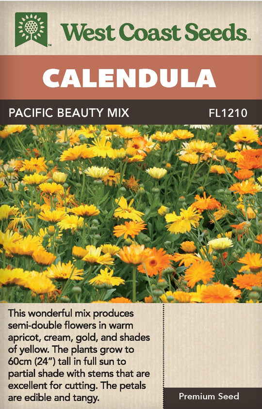 Calendula Pacific Beauty Mix - West Coast Seeds