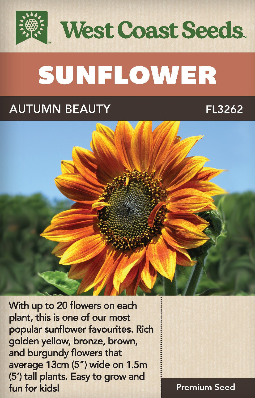 Sunflower Autumn Beauty - West Coast Seeds