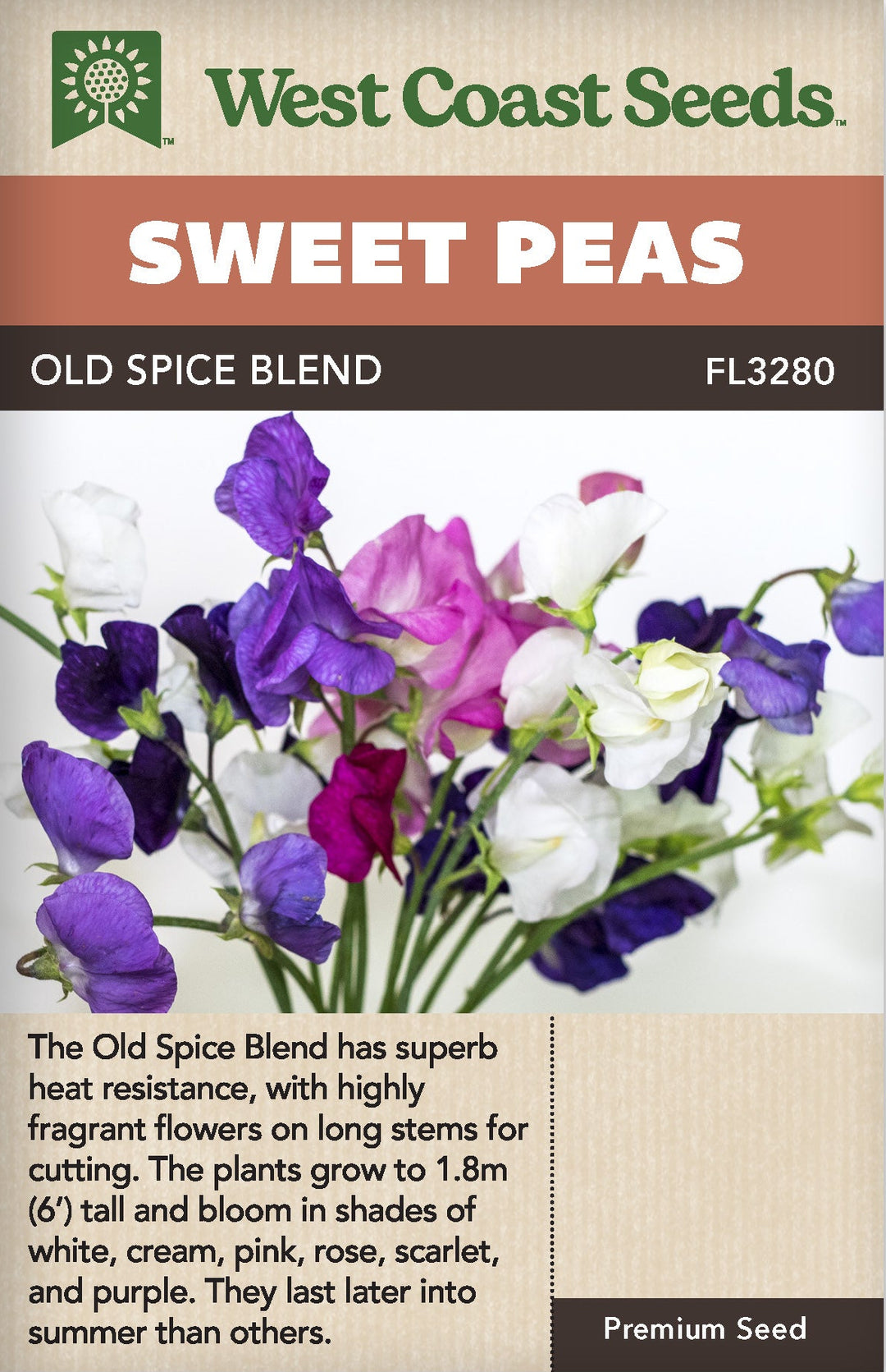Sweet Peas Old Spice Blend - West Coast Seeds