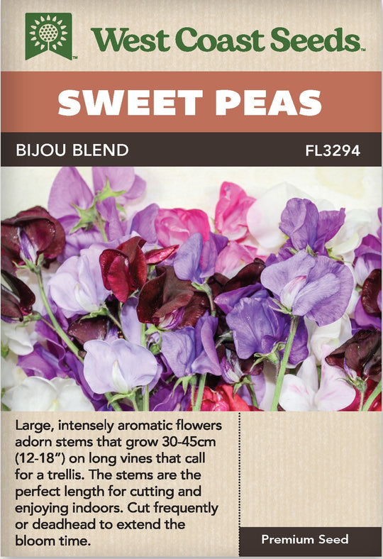 Sweet Peas Bijou Blend - West Coast Seeds