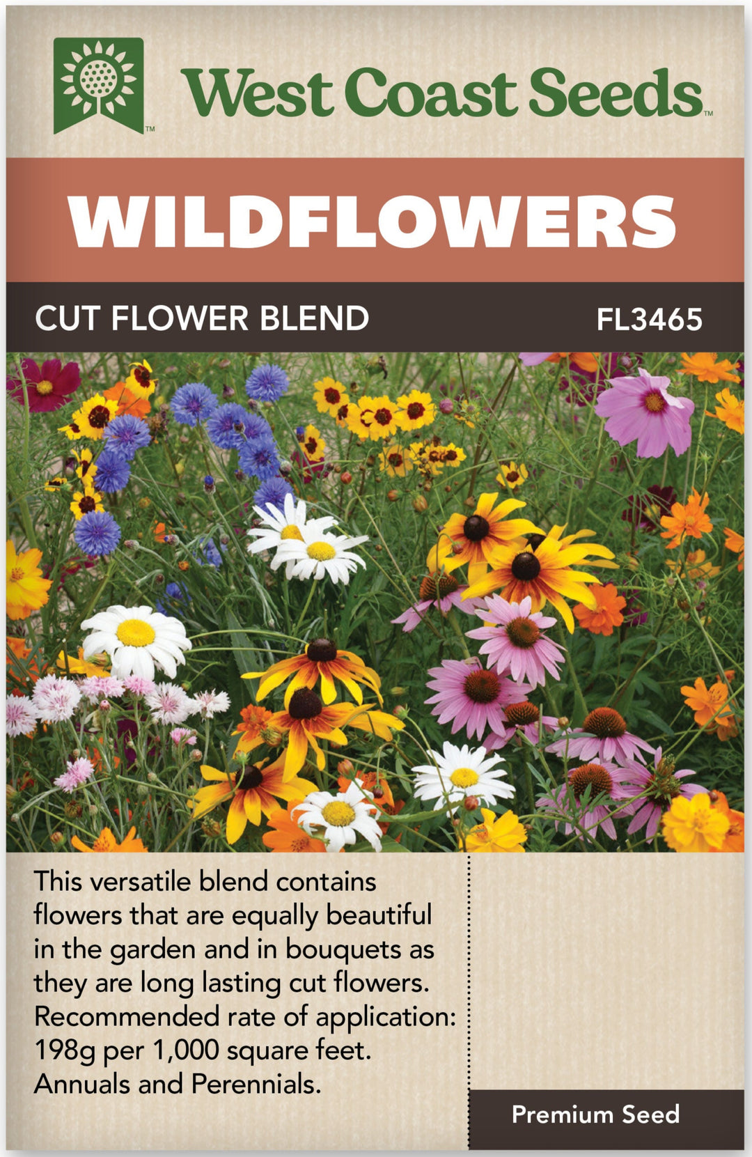 Wildflowers Cut Flower Blend - West Coast Seeds