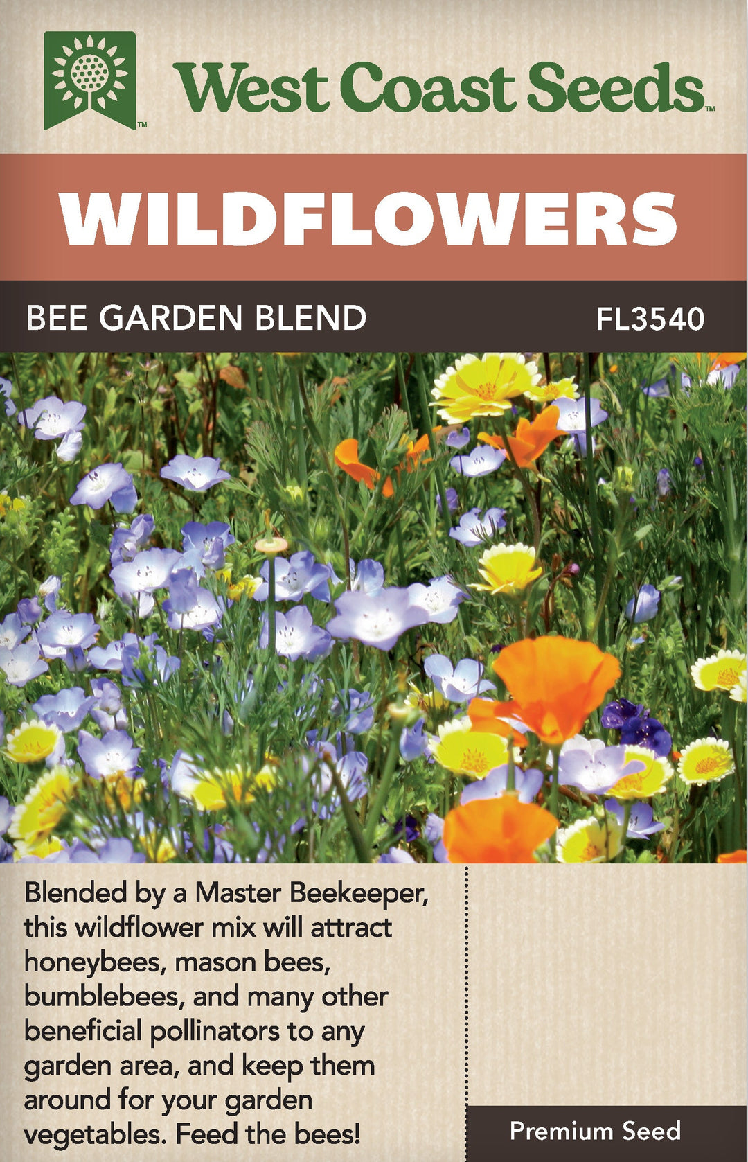 west coast garden seeds Wildflowers Bee Garden