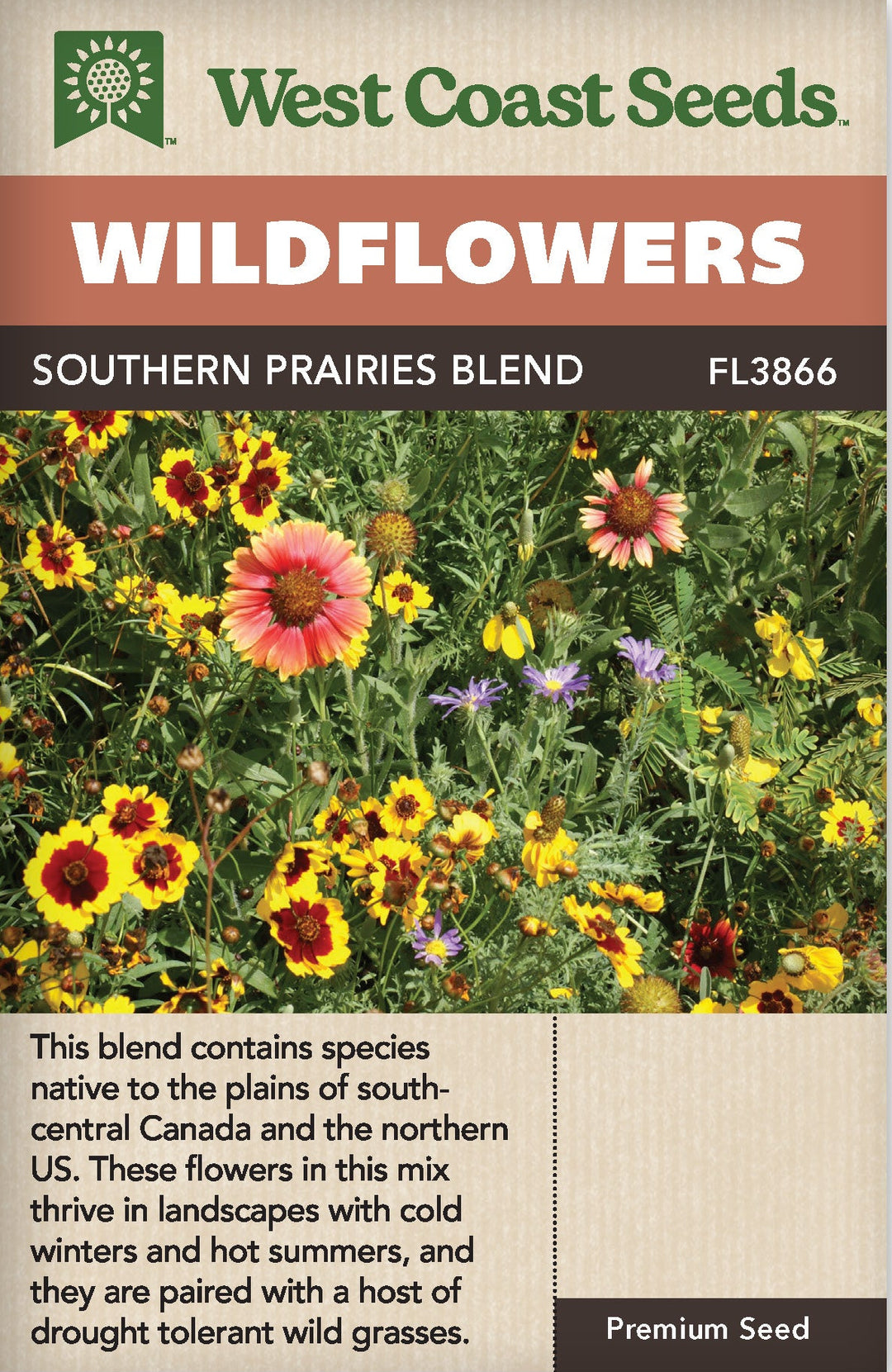 west coast seeds wildflowers Wildflowers Southern Prairies Blend