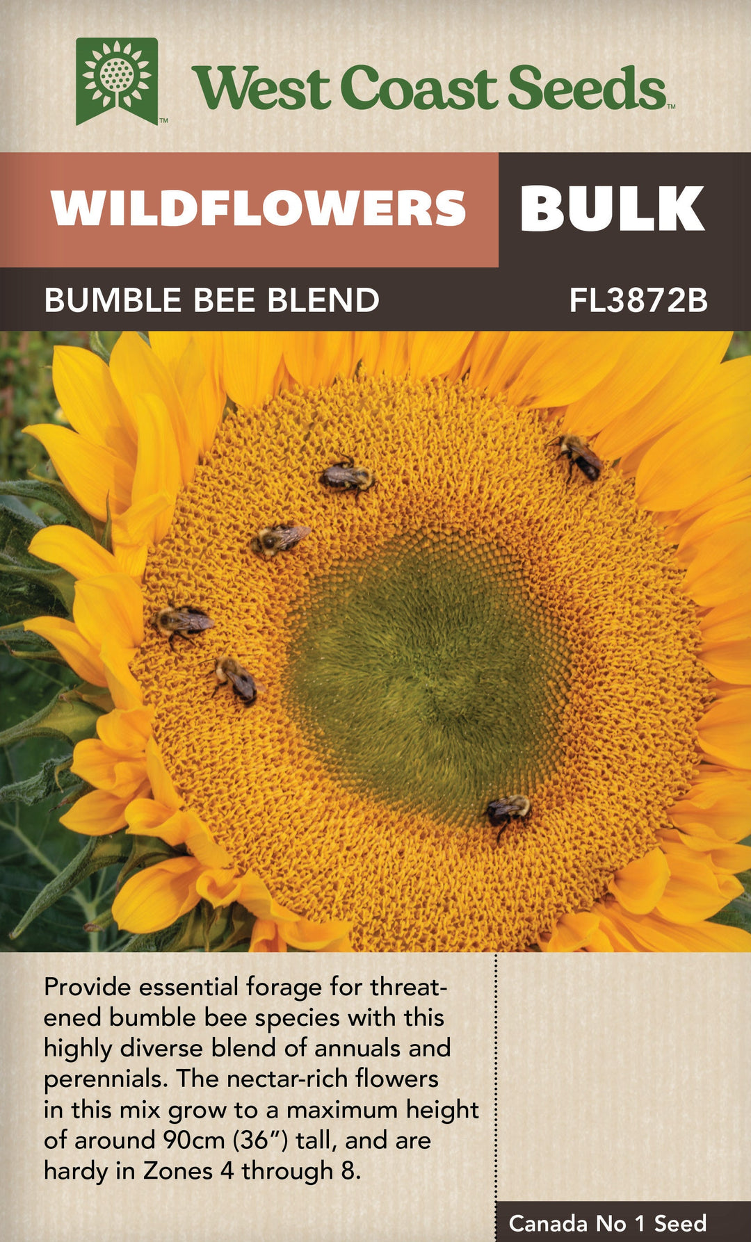 bee garden blend west coast seeds BULK Wildflowers Bumble Bee Blend