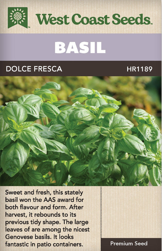Basil Dolce Fresca - West Coast Seeds