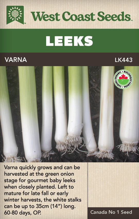 Organic Leek Varna - West Coast Seeds
