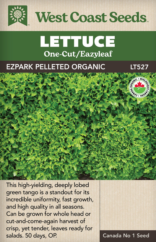 Organic Lettuce Ezpark Pelleted - West Coast Seeds