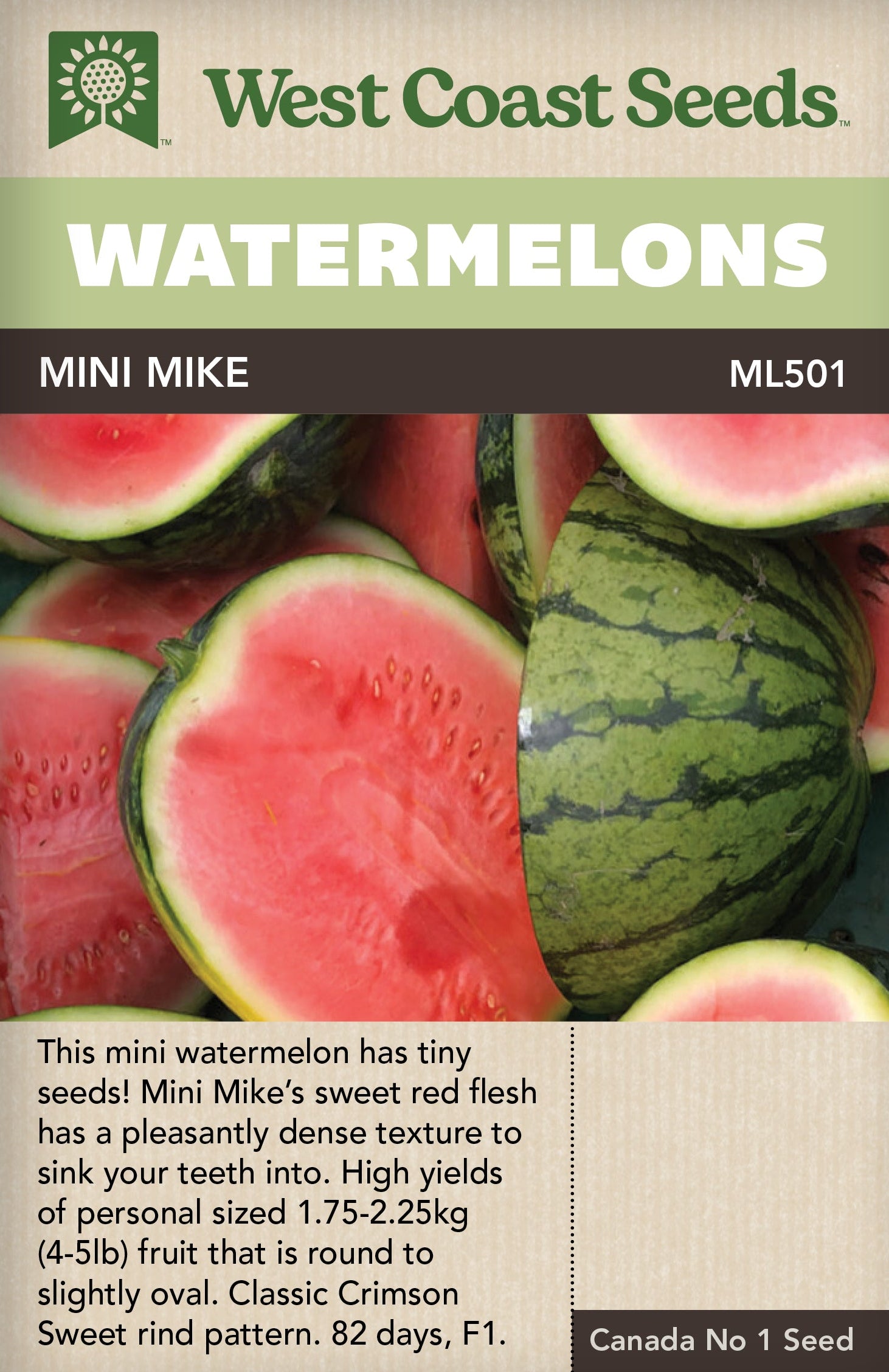 Watermelons Mini Mike - West Coast Seeds – Wildwood Outdoor Living