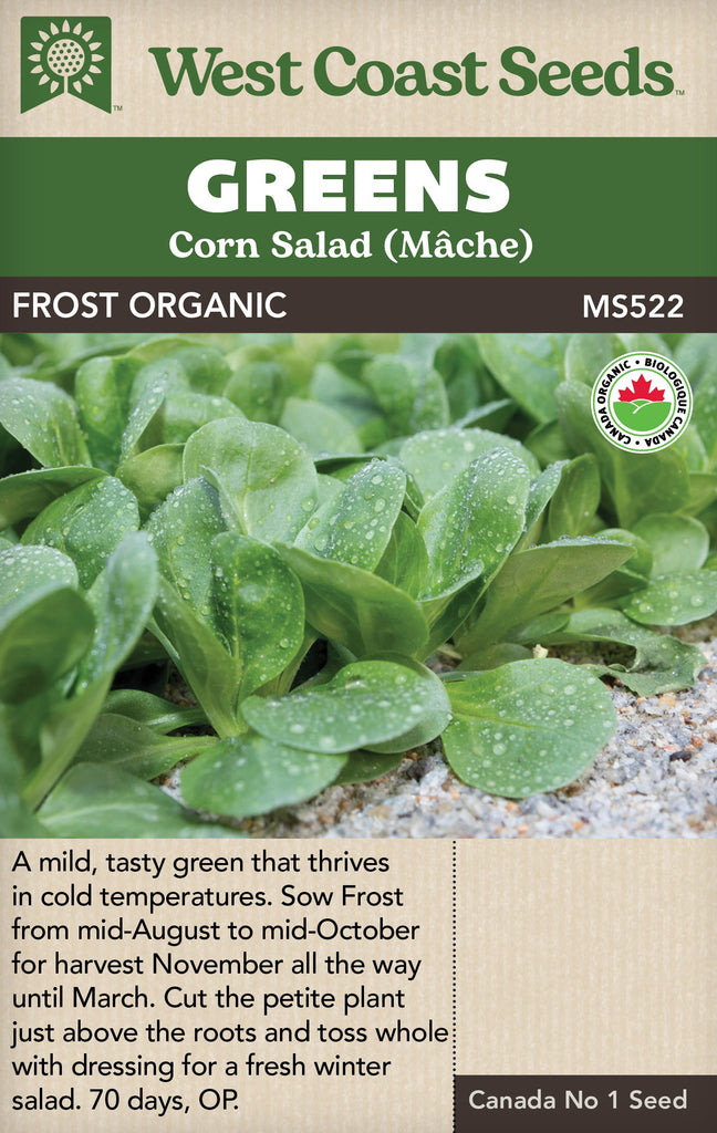 west coast seeds plant sale Organic Corn Salad Frost