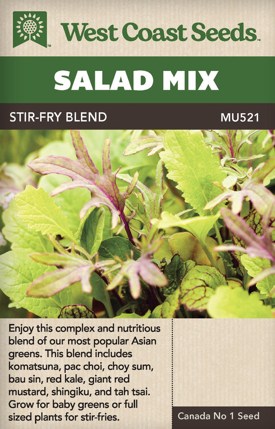Salad Mix Stir-Fry Blend - West Coast Seeds