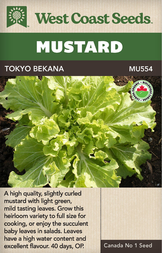 Organic Mustard Tokyo Bekana - West Coast Seeds Ltd