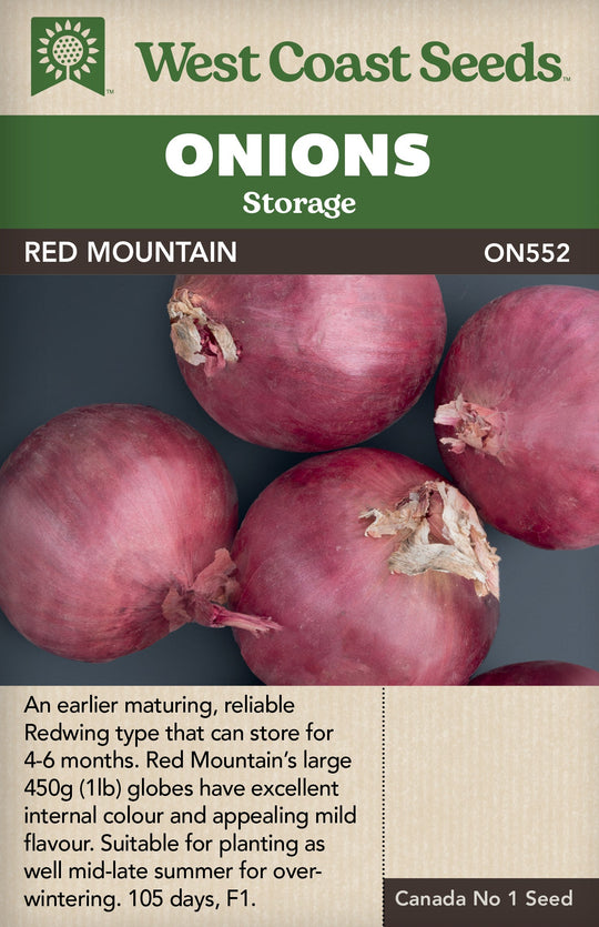 Onions Red Mountain - West Coast Seeds
