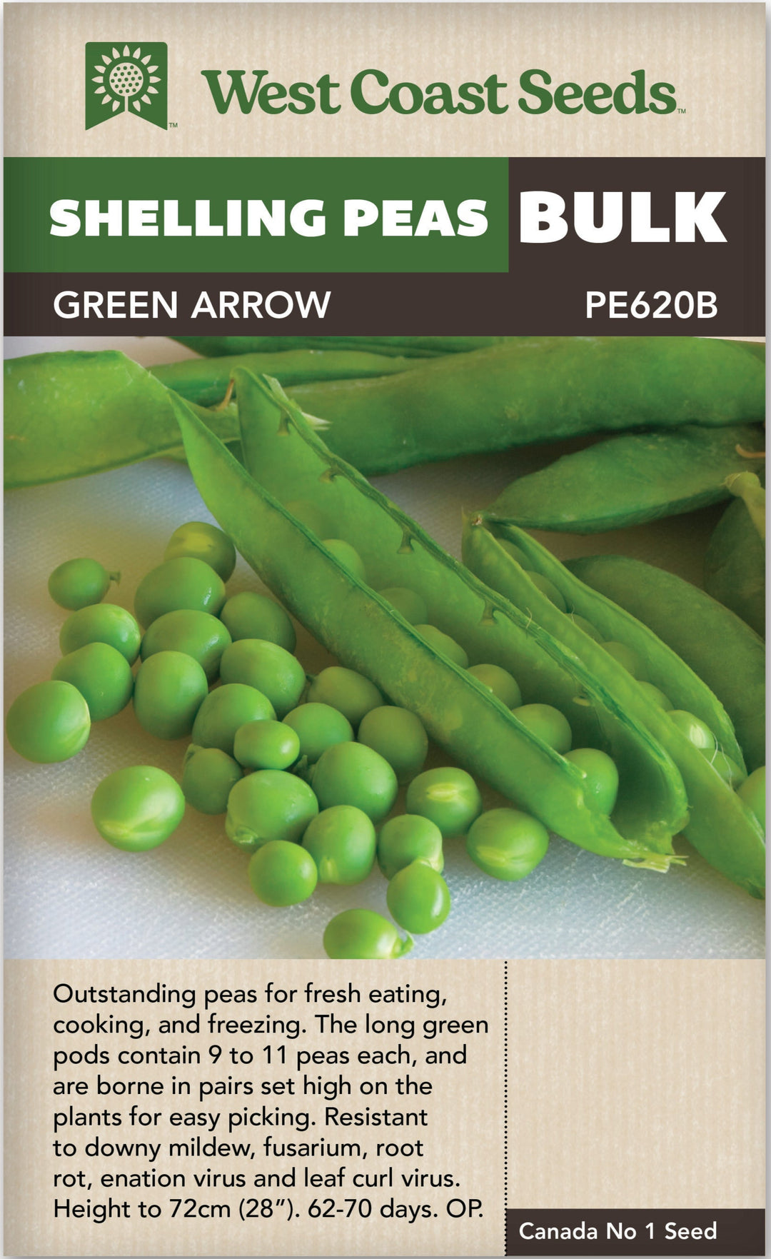 Bulk Pea Green Arrow - West Coast Seeds