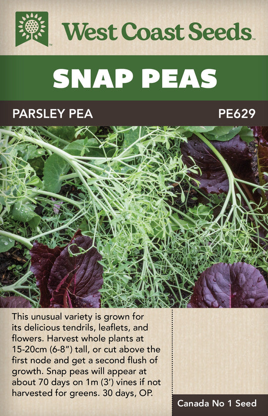 Pea Snap Parsley Pea - West Coast Seeds