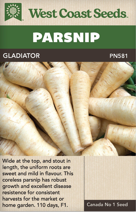 Parsnip Gladiator - West Coast Seeds