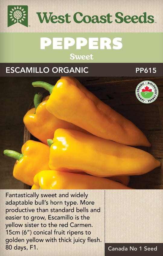 Organic Peppers Escamillo - West Coast Seeds